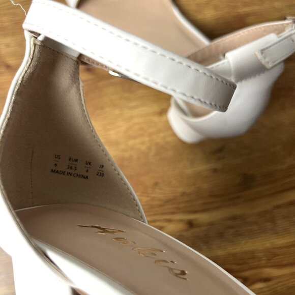 Ankis Heels for Women Open Toe Ankle Strap Chunky Heel Sandals Size 6 - Picture 9 of 9